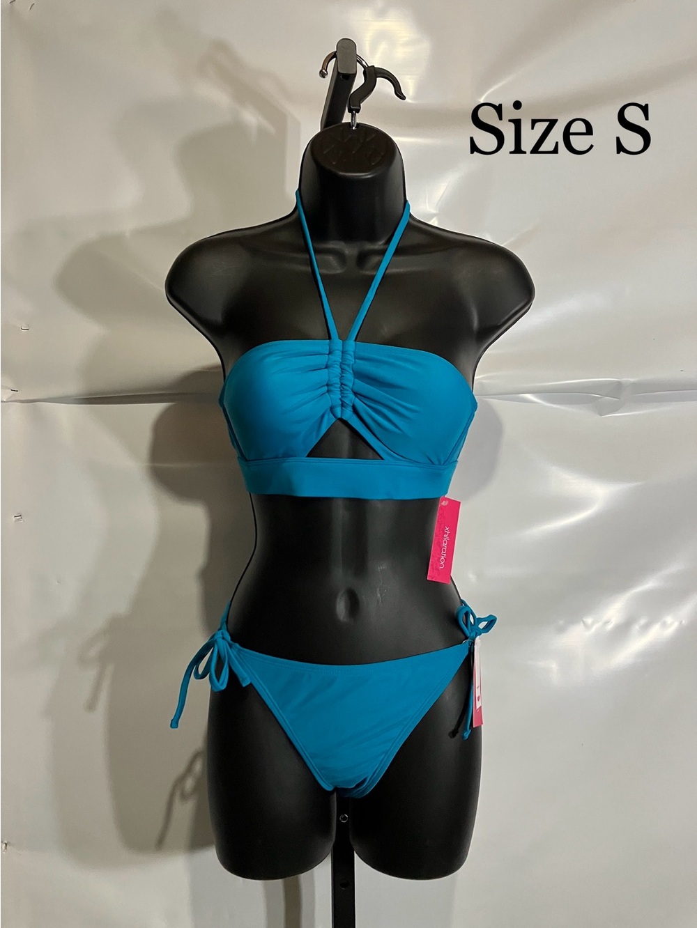 Women’s Teal Halter Bikini Set - Size S